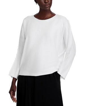 Issey Miyake Campagne Fringe Trim Top - White