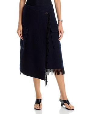 3.1 Phillip Lim Wool Blend Wrap Skirt - Black