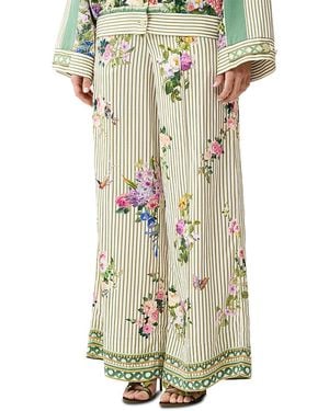 CAMILLA Wide Leg Pants - Metallic