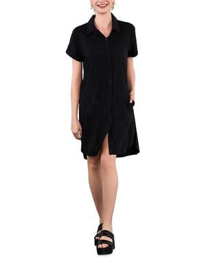 Billy T Cute Denim Shirtdress - Black
