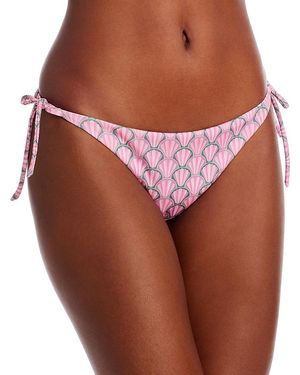Peixoto Tonie Seashell Print Bikini Bottom - Red