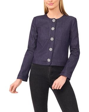 Cece Cropped Jacket - Blue