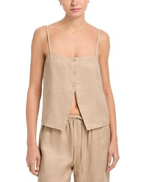 FRAME The Linen Button Cami - Natural
