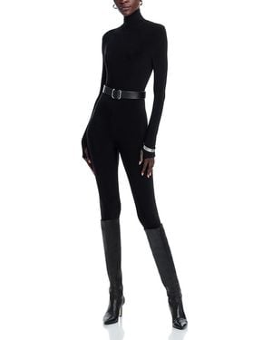 Norma Kamali Mock Neck Catsuit - Black