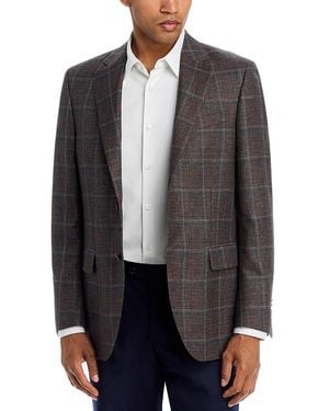 Peter Millar Flynn Classic Fit Hopsack Plaid Sport Coat - Gray