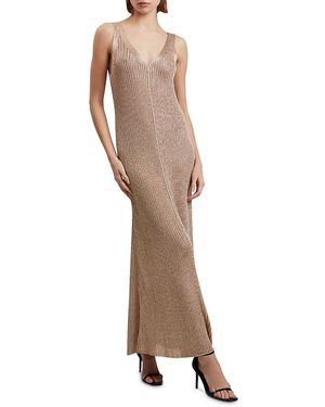 red velvet dress women Wedding Sequins Red Velvet Beaded Party Kaftan Gown Set 38 main image 1