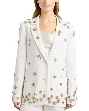 Cinq À Sept Tumbling Flowers Blazer - White