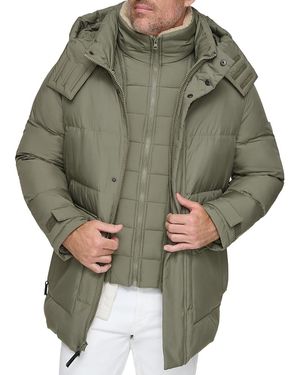 Andrew Marc Oswego Quilted Parka - Green