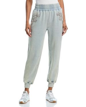 Generation Love Suki Crystal Patch Sweatpants - Blue