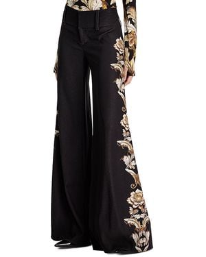 Alice + Olivia Olivia Wide Flared Pants - Black