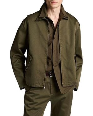 Vince Cotton Brushed Twill Field Jacket - Green