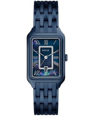 Fossil Raquel Watch, 26Mm X 33Mm - Blue