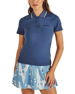 Malbon Paloma Short Sleeve Polo - Blue