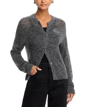 Mother The Crop Cardigan Sweater - Gray