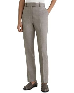 Reiss Darcy Wool Blend Slim Leg Pants - Gray