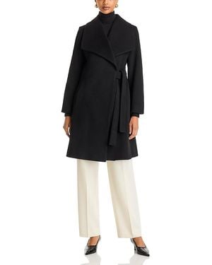 Fleurette Remy Wool Wrap Coat - Black