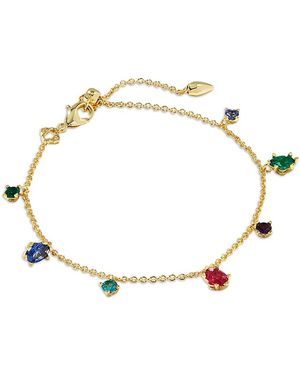 Kendra Scott Crystal Charm Chain Link Bracelet - Metallic