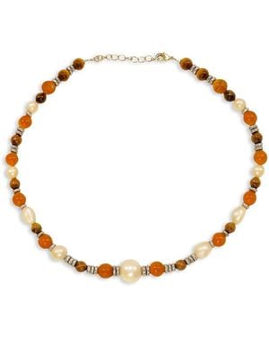 SANDRALEXANDRA New Cosmos Beaded Necklace, 13.9-15 - Metallic