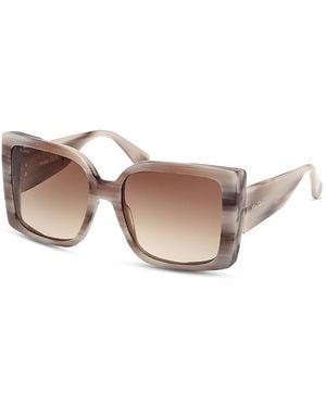 Max Mara Hinge Square Sunglasses, 56Mm - Pink