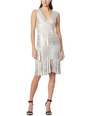 Hervé Léger The Metallic Gracie Dress - Gray