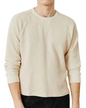 Corridor NYC Yoke Stitch Cotton Thermal Shirt - Natural