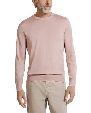 ZEGNA Casheta Cashmere & Silk Melange Crewneck Sweater - Multicolor