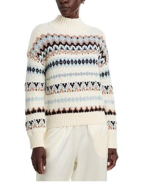 A.L.C. A. L.C. Theo Patterned Pullover Sweater - Natural