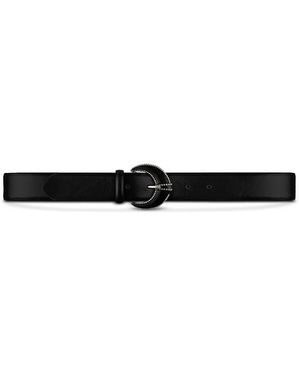 Ba&sh Brendon Leather Belt - White