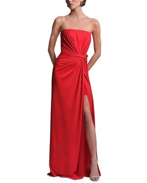 bcbgmaxazria dress red BCBGMAXAZRIA Tiered Mini Dress in Rosso