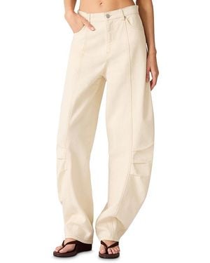 Steve Madden Austin Barrel Jeans - Natural