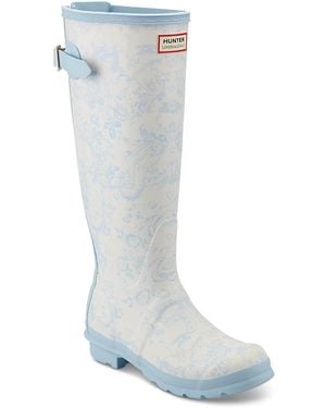 HUNTER X Loveshackfancy Original Blooming Heirloom Rain Boots - Blue