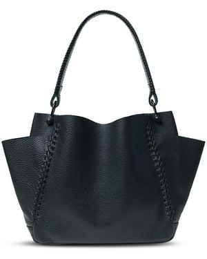 Callista Mini Shoulder Bag Grained Leather - Black