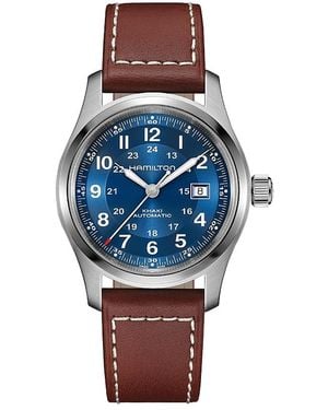 Hamilton Khaki Field Date Automatic Watch, 42Mm - Blue