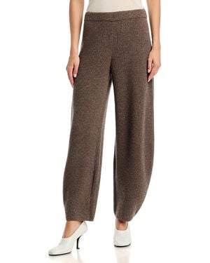 By Malene Birger Carmela Wool Knit Pants - Brown