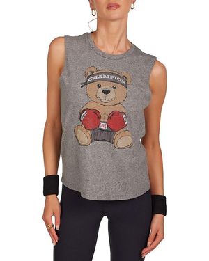Lauren Moshi Kerry Boxing Bear Tee - Gray
