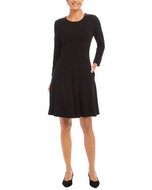 Karen Kane Three Quarter Sleeve Jersey Dress - Black