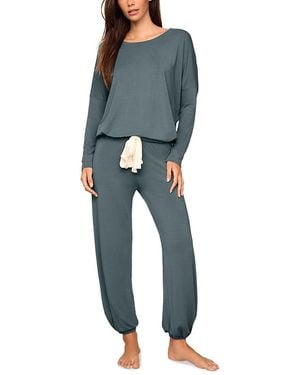 Eberjey Gisele Slouchy Pajama Set - Blue