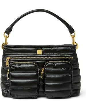 Think Royln Downtown Diva Quilted Shoulder Bag - Black