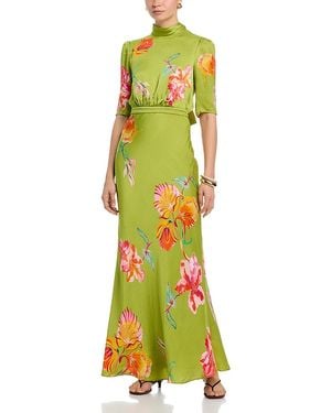 Saloni Adele-B Dress - Green