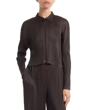 Pleats Please Issey Miyake Monthly Colors August Jacket - Black