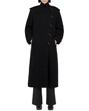 AllSaints Ellis Wool Duffle Coat - Black