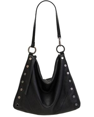 Hammitt Kyle Large Suede Shoulder Bag - Black