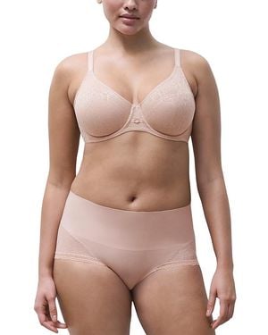Chantelle Belle Lace Seamless Unlined Bra - Pink