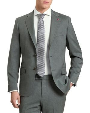 Ted Baker Wright Plaid Modern Fit Suit Jacket - Gray