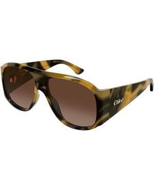 Chloé Izia Pilot Sunglasses, 60Mm - Brown