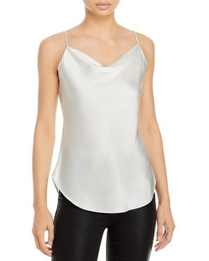Cinq À Sept Marta Cowl-Neck Silk Cami - White