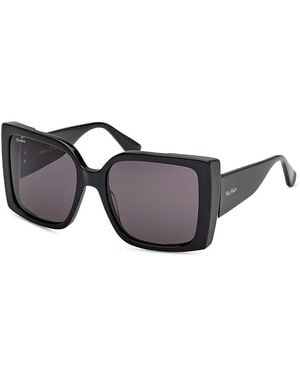 Max Mara Hinge Square Sunglasses, 56Mm - Gray