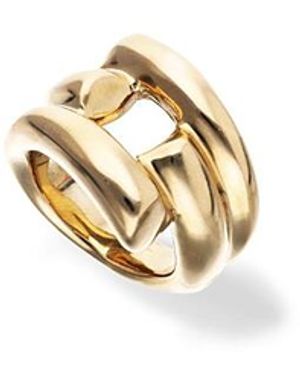 Uno De 50 Plated Ring With Open Tubes - Metallic