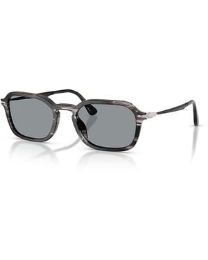Persol Round Sunglasses, 54Mm - Metallic