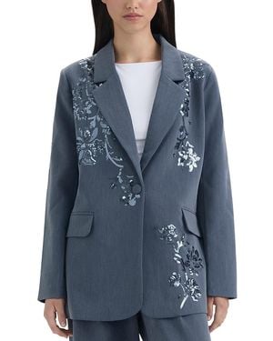 NVLT Sequin Blazer - Blue